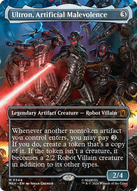 Ultron, Artificial Malevolence (Borderless Scene) | Marvel Super Heroes、Magic: The Gathering、kayou