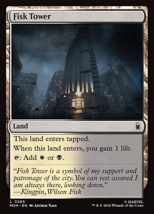 MtG Marvel Super Heroes Common Fisk Tower #265、ToyWiz、kayou