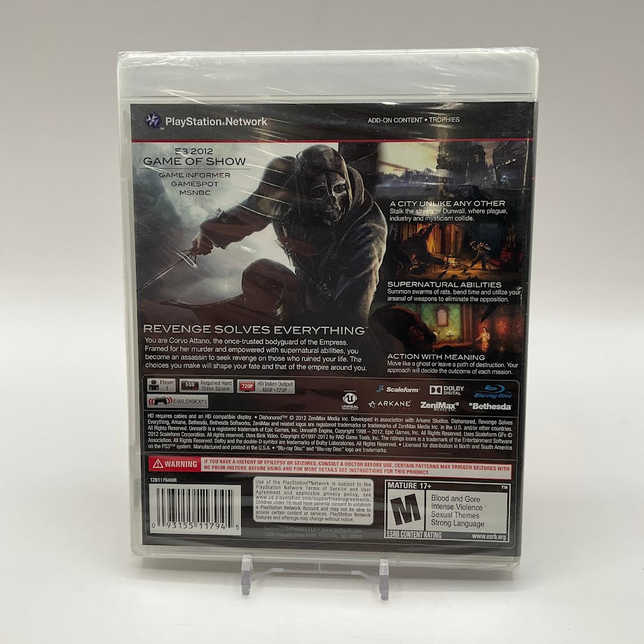 Dishonored Playstation 3 Sealed、Collector Store LLC - VG、kayou