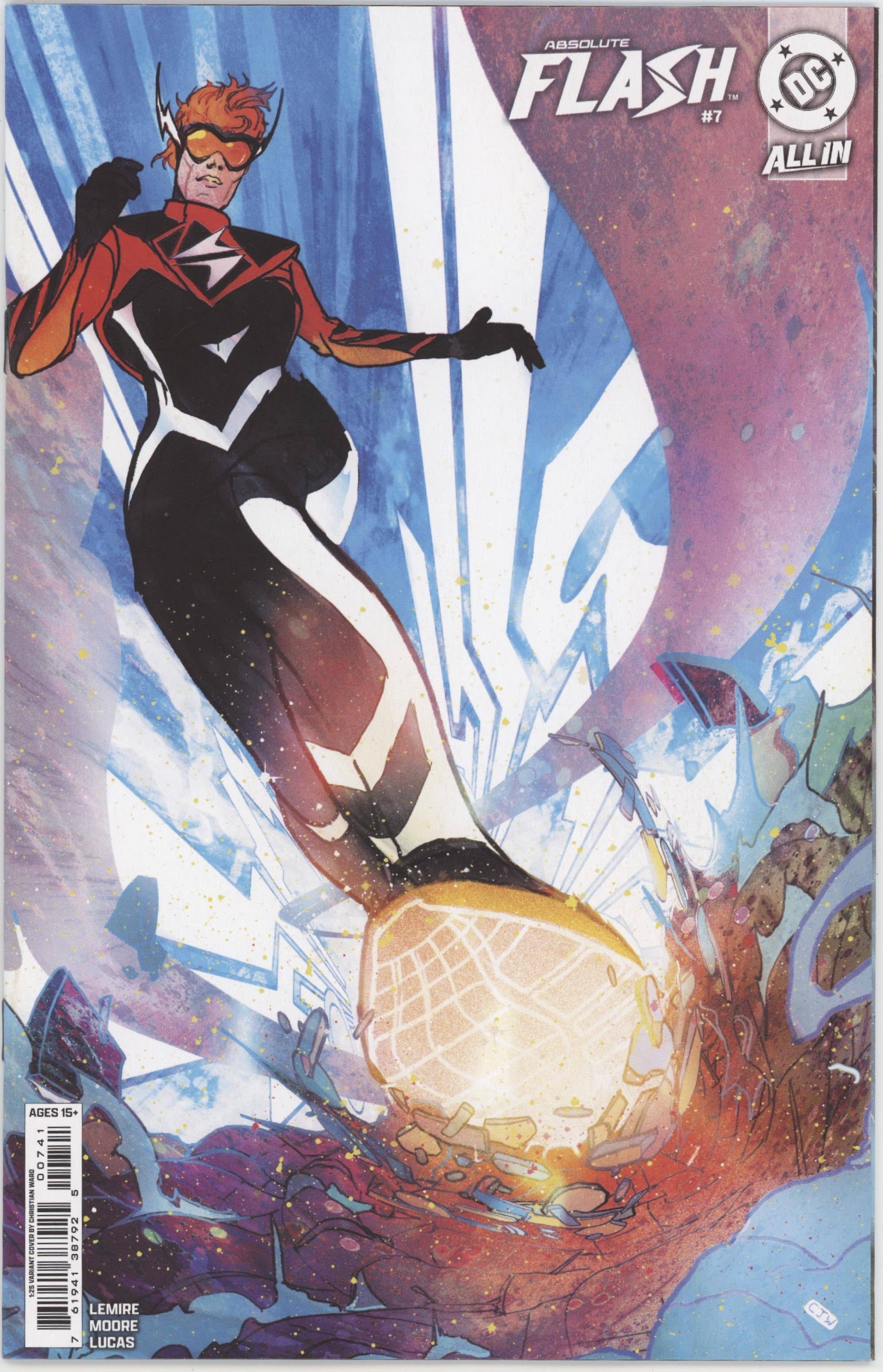 Absolute Flash #7 Cover D 1 in 25 Christian Ward Card Stock Variant、DC Comics、kayou