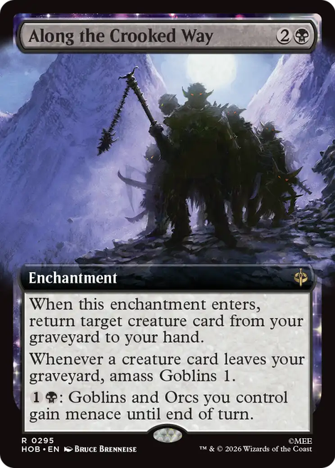 Along the Crooked Way (Extended Art Foil) | The Hobbit、Magic: The Gathering、kayou