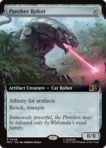 Panther Robot (Extended Art) | Marvel Super Heroes Commander、Magic: The Gathering、kayou