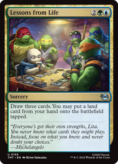 Lessons from Life (Foil) | Teenage Mutant Ninja Turtles、Magic: The Gathering、kayou