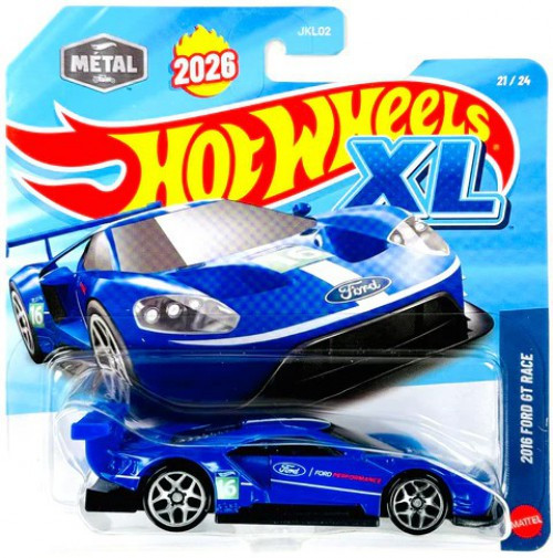 Hot Wheels XL 2016 Ford GT Race Die Cast Car、ToyWiz、kayou