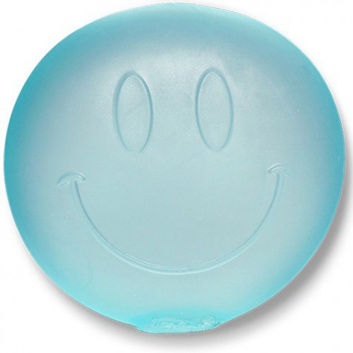 Super Duper Sugar Squisher Happy Face BLUE 3.5-Inch Squish Toy、ToyWiz、kayou