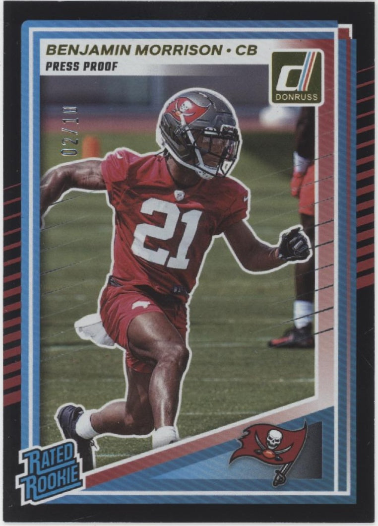 Benjamin Morrison 2025 Panini Donruss Rated Rookie Press Proof Black RC 02/10、Collector Store LLC、kayou