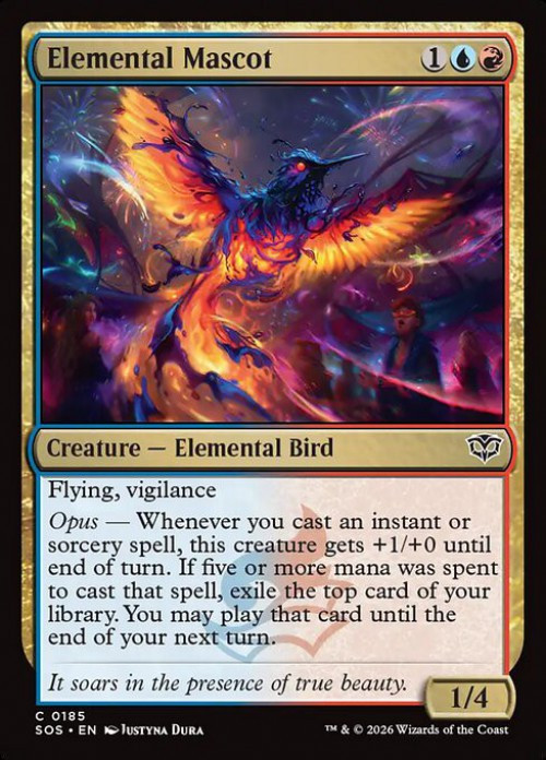 MtG Secrets of Strixhaven Common Elemental Mascot #185、ToyWiz、kayou