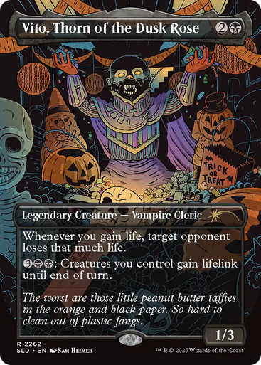 Vito, Thorn of the Dusk Rose (Secret Lair - Trick or Treat) | Secret Lair Drops、Magic: The Gathering、kayou