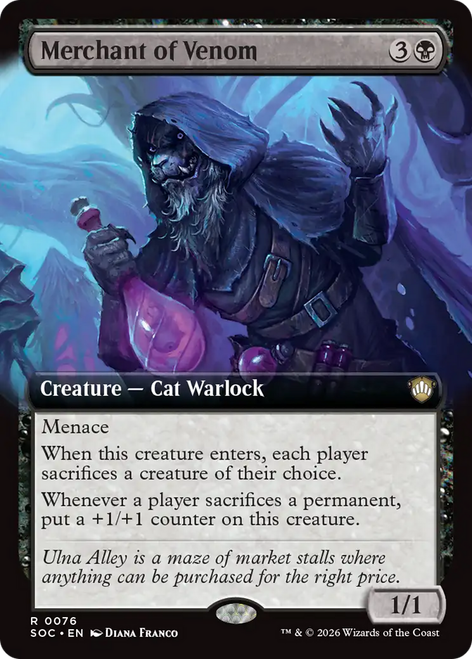 Merchant of Venom (Extended Art) | Secrets of Strixhaven Commander、Magic: The Gathering、kayou