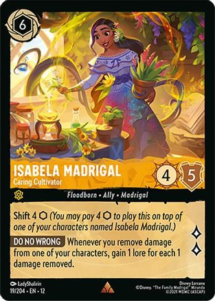 Isabela Madrigal - Caring Cultivator (19/204) - Wilds Unknown Cold Foil、Ravensburger、kayou