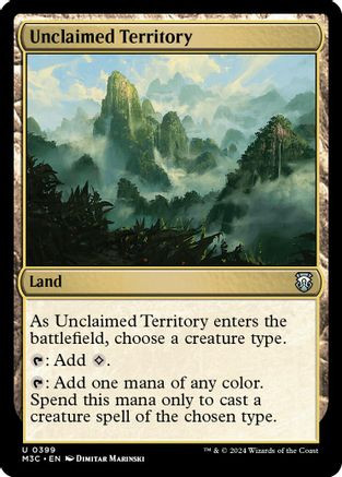 Unclaimed Territory (Ripple Foil) (M3C-399) - Modern Horizons 3 Commander Foil、Wizards of the Coast、kayou