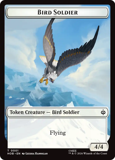 The Hobbit - Bird Soldier Token (Foil) | The Hobbit、Magic: The Gathering、kayou