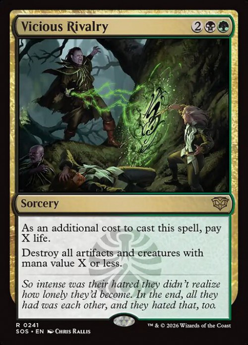 MtG Secrets of Strixhaven Rare FOIL Vicious Rivalry #241、ToyWiz、kayou