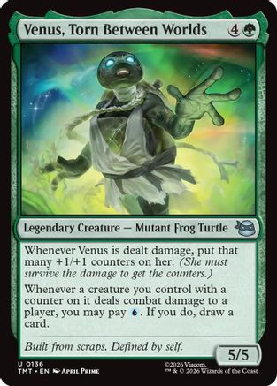 Venus, Torn Between Worlds (TMT-136) - Teenage Mutant Ninja Turtles Foil、Wizards of the Coast、kayou