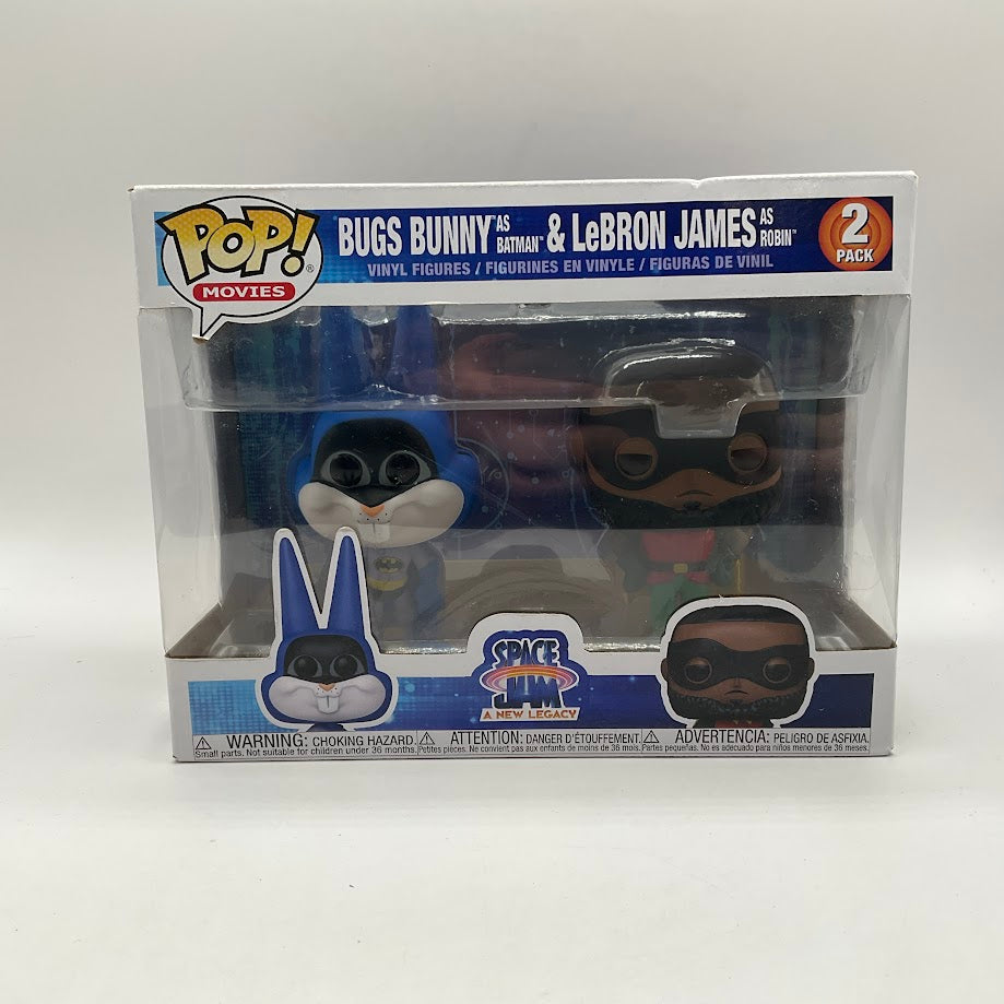 Bugs Bunny as Batman & LeBron James as Robin Funko Pop! Space Jam 2 Pack、Funko、kayou