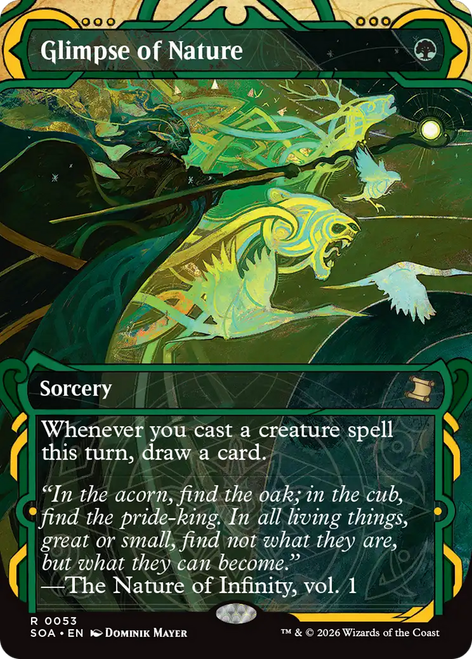 Glimpse of Nature (Mystical Archive Foil) | Secrets of Strixhaven Mystical Archive、Magic: The Gathering、kayou
