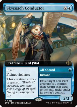 Skycoach Conductor (Extended Art) (SOS-322) - Secrets of Strixhaven、Wizards of the Coast、kayou