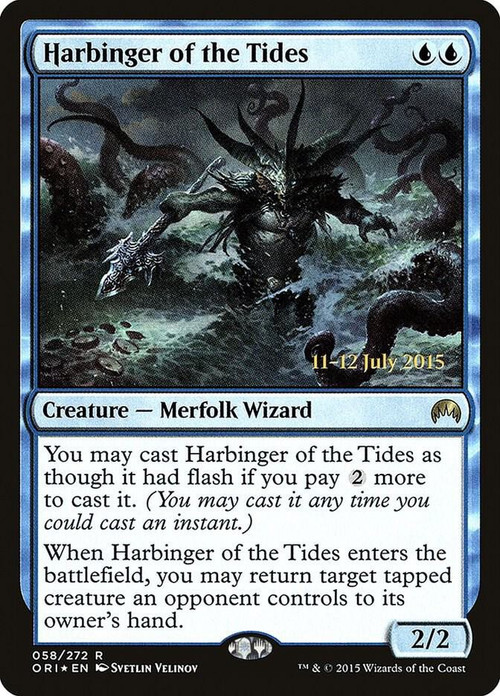 MtG Origins Rare Harbinger of the Tides #58 Prerelease FOIL、ToyWiz、kayou