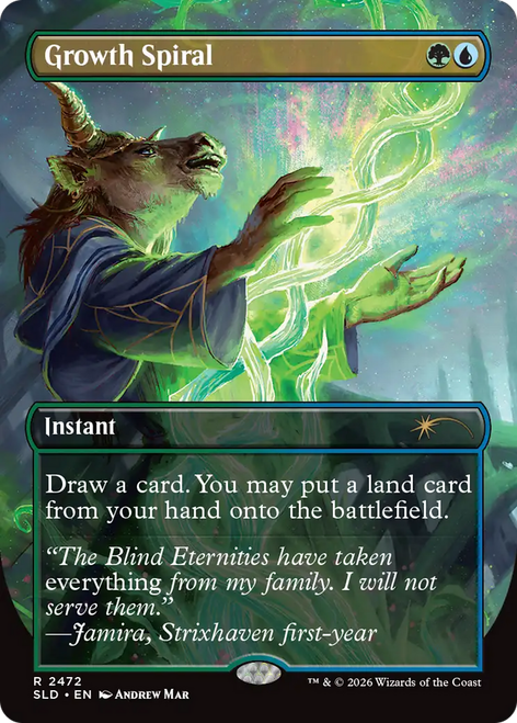 Growth Spiral (Foil) (Secret Lair - Omens of Chaos) | Secret Lair Drops、Magic: The Gathering、kayou