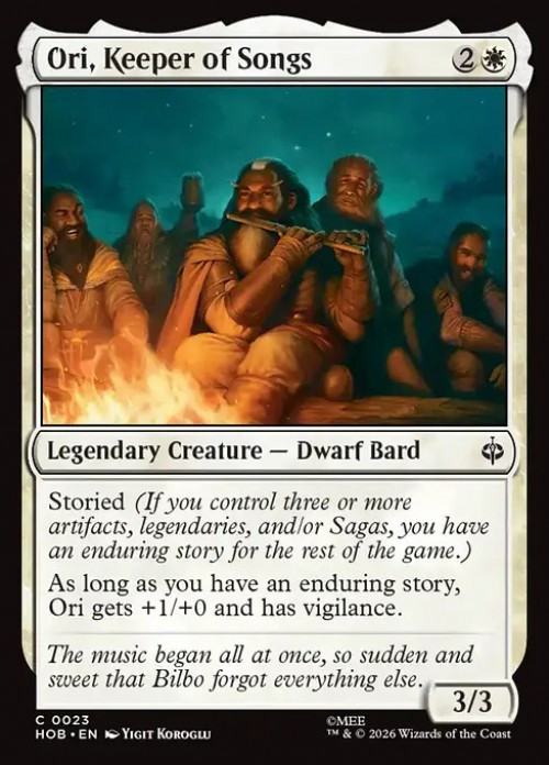 MtG The Hobbit Common FOIL Ori, Keeper of Songs #23、ToyWiz、kayou