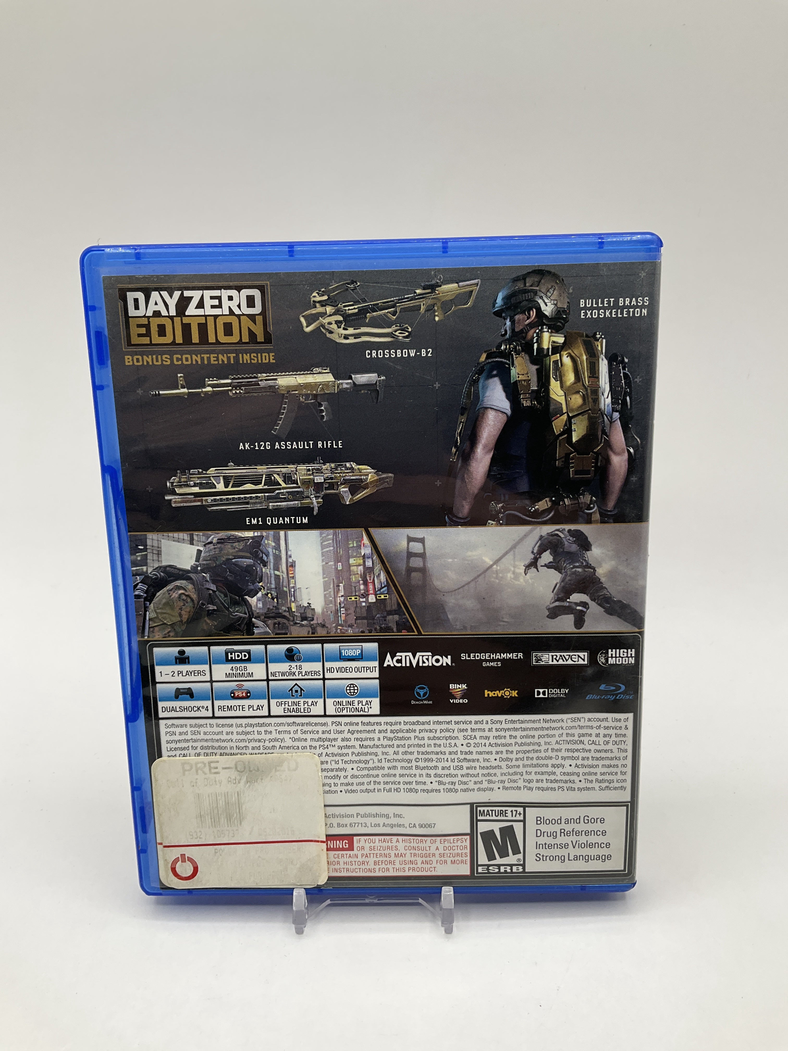 Call of Duty Advanced Warfare Day Zero Playstation 4 Used、Collector Store LLC - VG、kayou