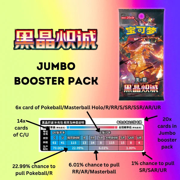 Pokemon: Chinese Dark Crystal Blaze Jumbo Booster Box (CSV5C)、Pokemon、kayou