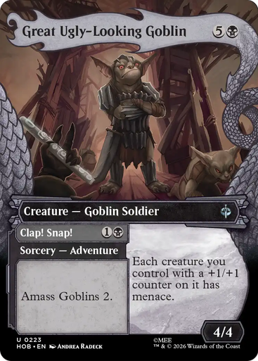 Great Ugly-Looking Goblin // Clap! Snap! (Dragon Hoard Frame) | The Hobbit、Magic: The Gathering、kayou