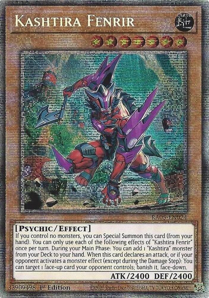 YuGiOh Trading Card Game Rarity Collection 5 Starlight Rare Kashtira Fenrir RA05-EN024、ToyWiz、kayou