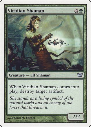 Viridian Shaman (9ED-280) - 9th Edition、Wizards of the Coast、kayou