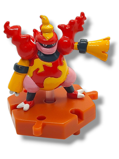 Pokemon Japanese Connecting Figures Magmortar 1-Inch PVC FIgure Loose、ToyWiz、kayou