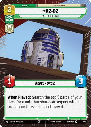 R2-D2 - Part of the Plan (Hyperspace) (409) - A Lawless Time、Fantasy Flight Games、kayou