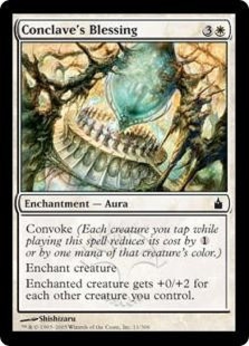 MtG Trading Card Game Ravnica: City of Guilds Common Conclave's Blessing #11 Lightly Played、ToyWiz、kayou