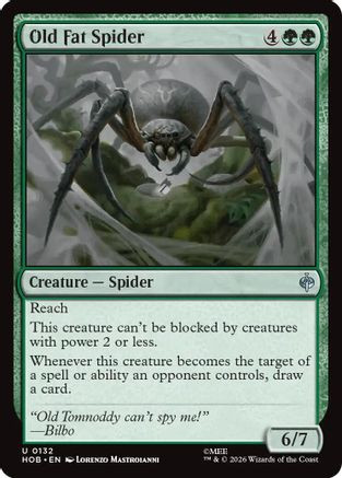 Old Fat Spider (HOB-132) - The Hobbit Foil、Wizards of the Coast、kayou