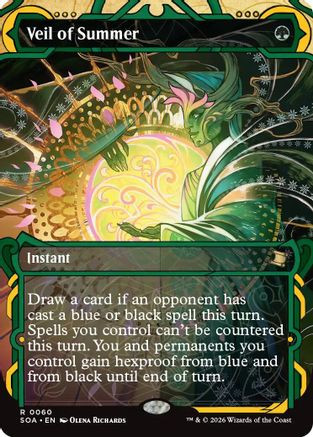 Veil of Summer (SOA-060) - Secrets of Strixhaven: Mystical Archive、Wizards of the Coast、kayou