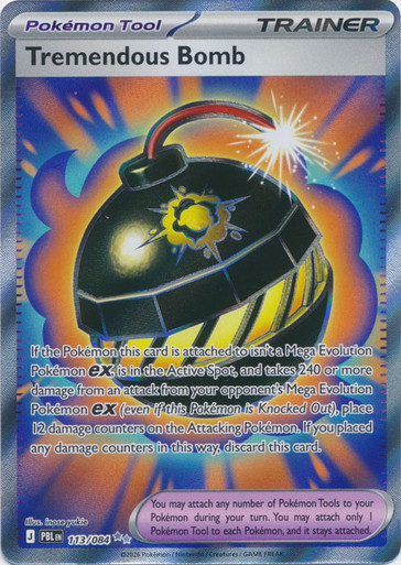 ME Pitch Black 113/084 Tremendous Bomb (Full Art)、Pokemon、kayou