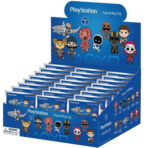 3D Figural Bag Clip Playstation Series 2 Mystery Box 24 Packs、ToyWiz、kayou