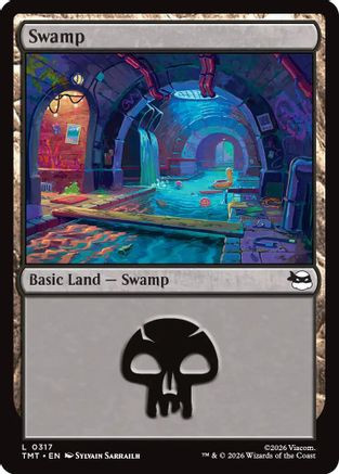 Swamp (0317) (TMT-317) - Teenage Mutant Ninja Turtles Foil、Wizards of the Coast、kayou