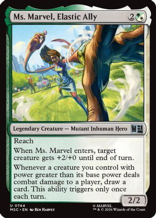 Ms. Marvel, Elastic Ally (MSH-744) - Marvel Super Heroes、Wizards of the Coast、kayou