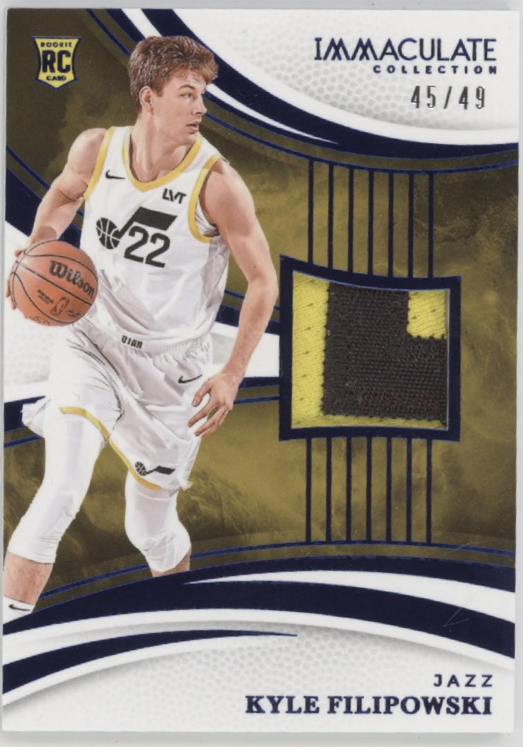 Kyle Filipowski 2024-25 Panini Immaculate Collection Blue Swatch RC 45/49 #150、Collector Store LLC、kayou