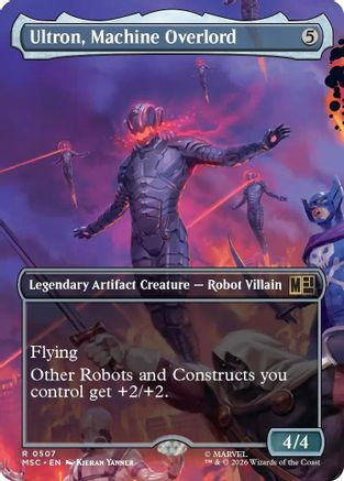 Ultron, Machine Overlord (Borderless) (MSC-507) - Commander: Marvel Super Heroes、Wizards of the Coast、kayou