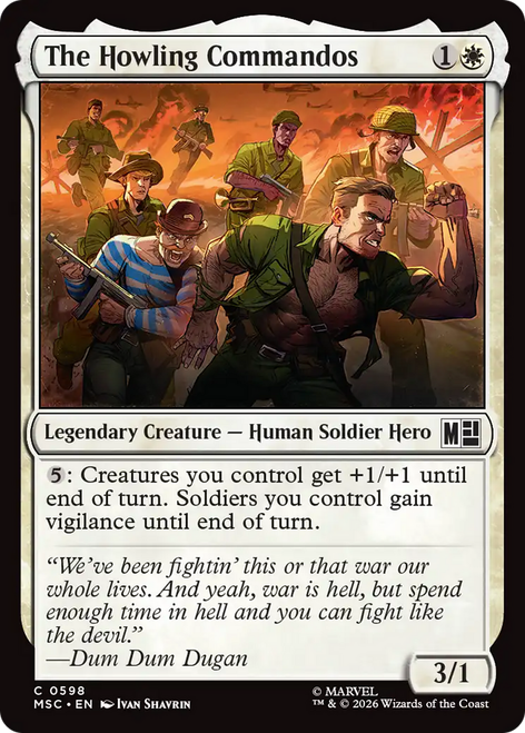The Howling Commandos (Foil) | Marvel Super Heroes Commander、Magic: The Gathering、kayou