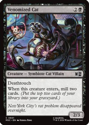 Venomized Cat (MSC-801) - Commander: Marvel Super Heroes Foil、Wizards of the Coast、kayou