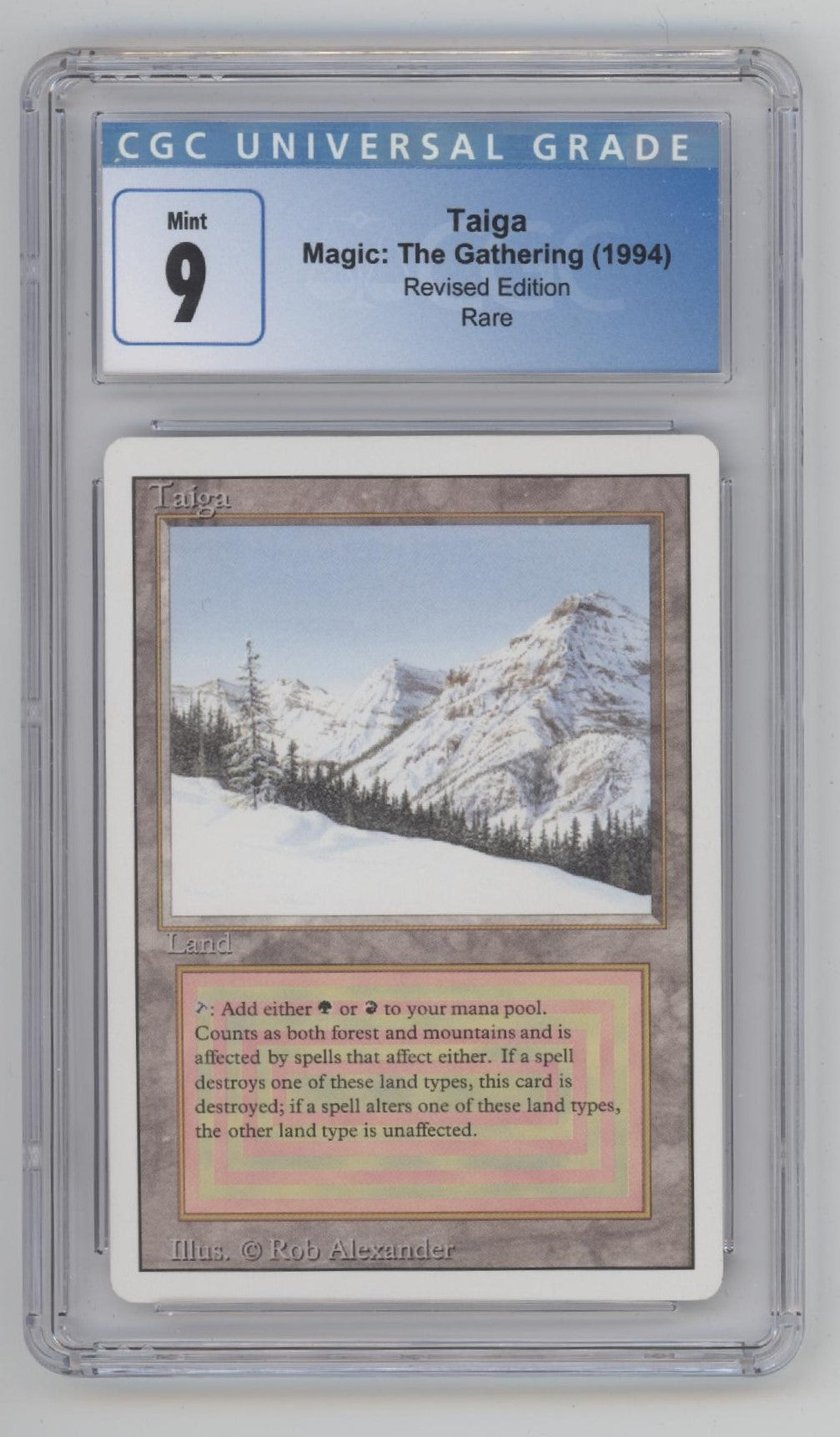 Taiga Magic the Gathering Revised Edition CGC 9、Collector Store LLC Gaming、kayou