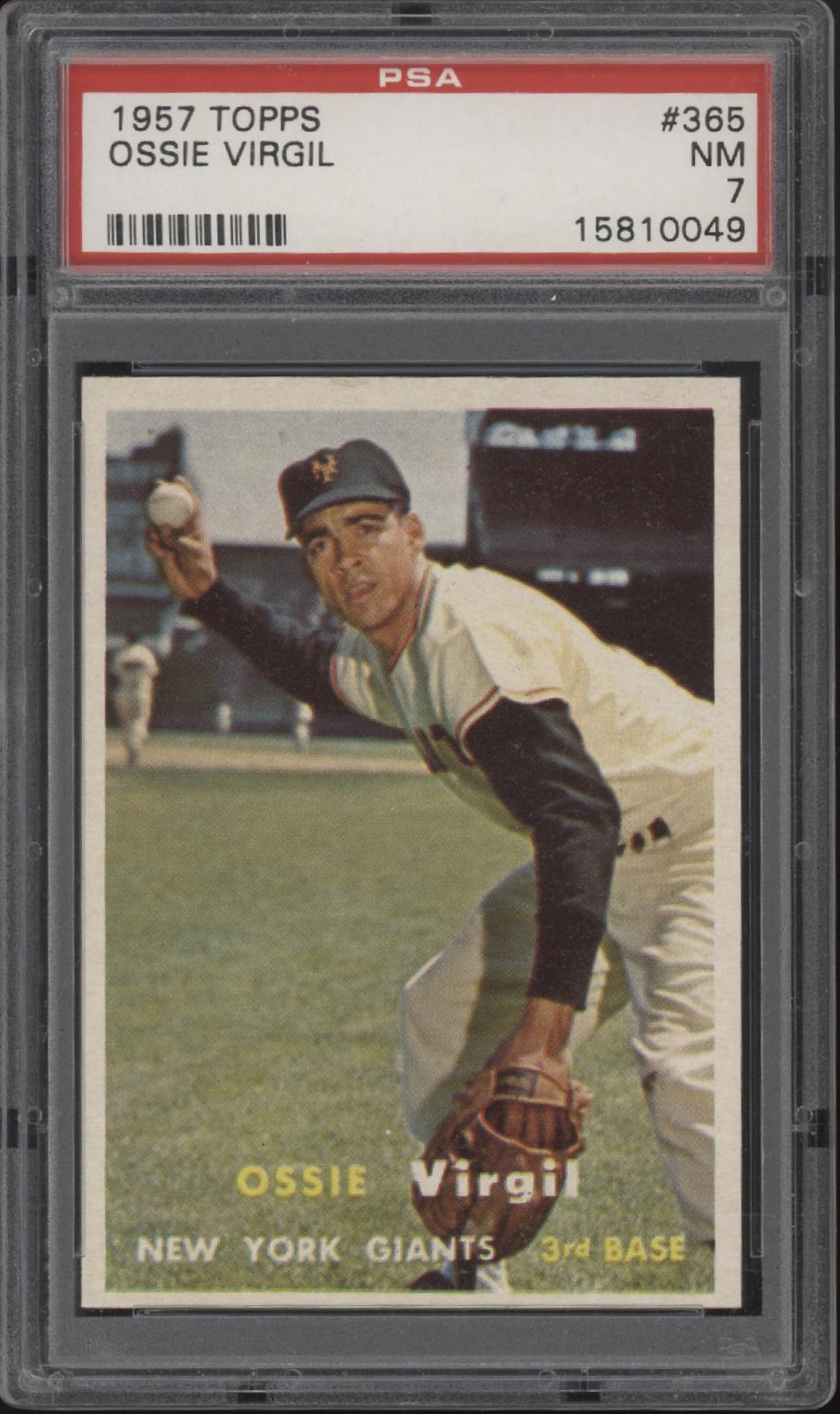 Ossie Virgil 1957 Topps #365 PSA 7、Collector Store LLC、kayou