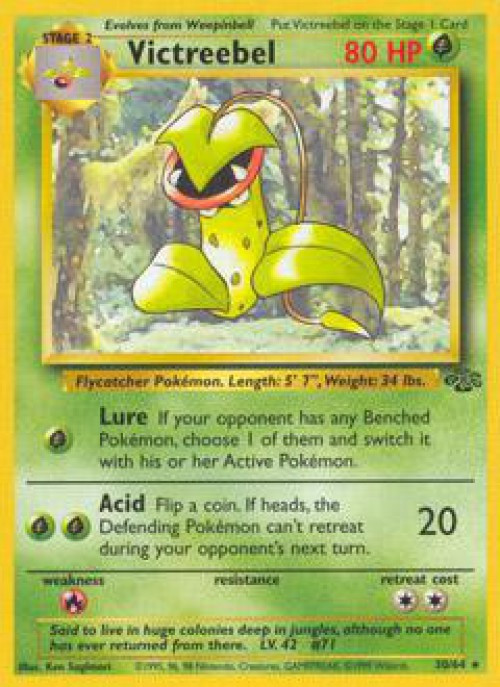 Pokemon Jungle Rare Victreebel #30 Damaged、ToyWiz、kayou