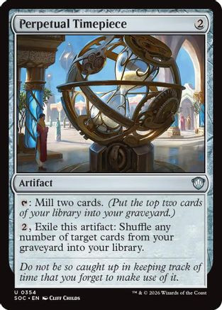 Perpetual Timepiece (SOC-354) - Commander: Secrets of Strixhaven、Wizards of the Coast、kayou