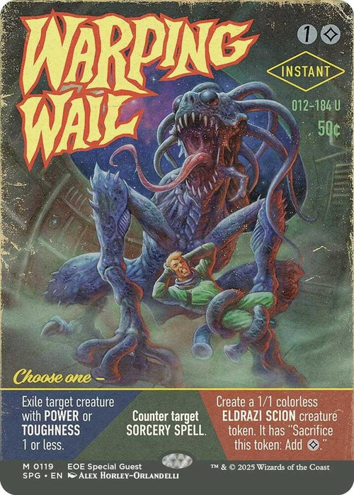 MtG Trading Card Game Special Guests Uncommon Warping Wail #119、ToyWiz、kayou
