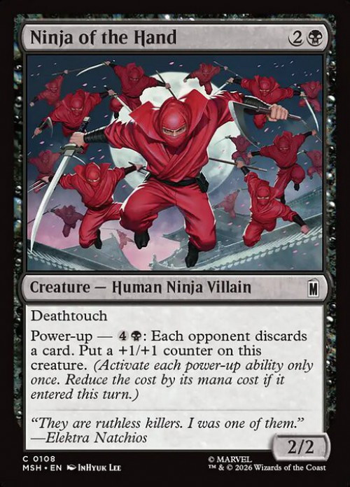MtG Marvel Super Heroes Common Ninja of the Hand #108、ToyWiz、kayou