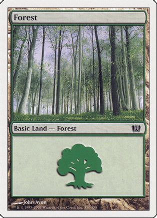 Forest (350) (8ED-350) - 8th Edition、Wizards of the Coast、kayou
