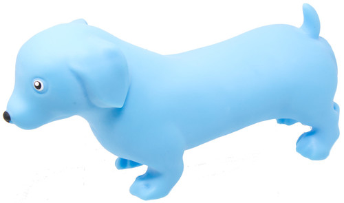 Squeeezy Dachshund BLUE 8.5-Inch Squeeze Toy、ToyWiz、kayou